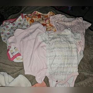 Calvin Klein Kids Bodysuit Set - Pink and Gray